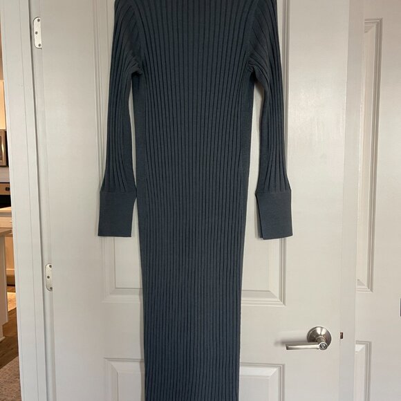 Club Monaco Ribbed Collared Dress - Picture 8 of 12